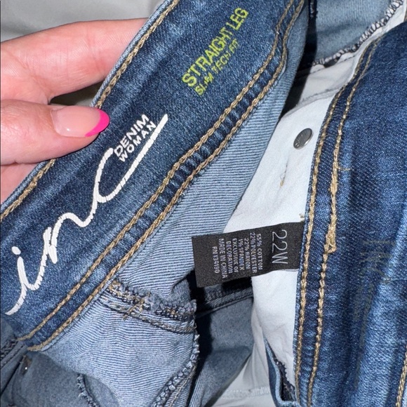INC Straight Leg Slim Fit Technique Jeans - Picture 6 of 6